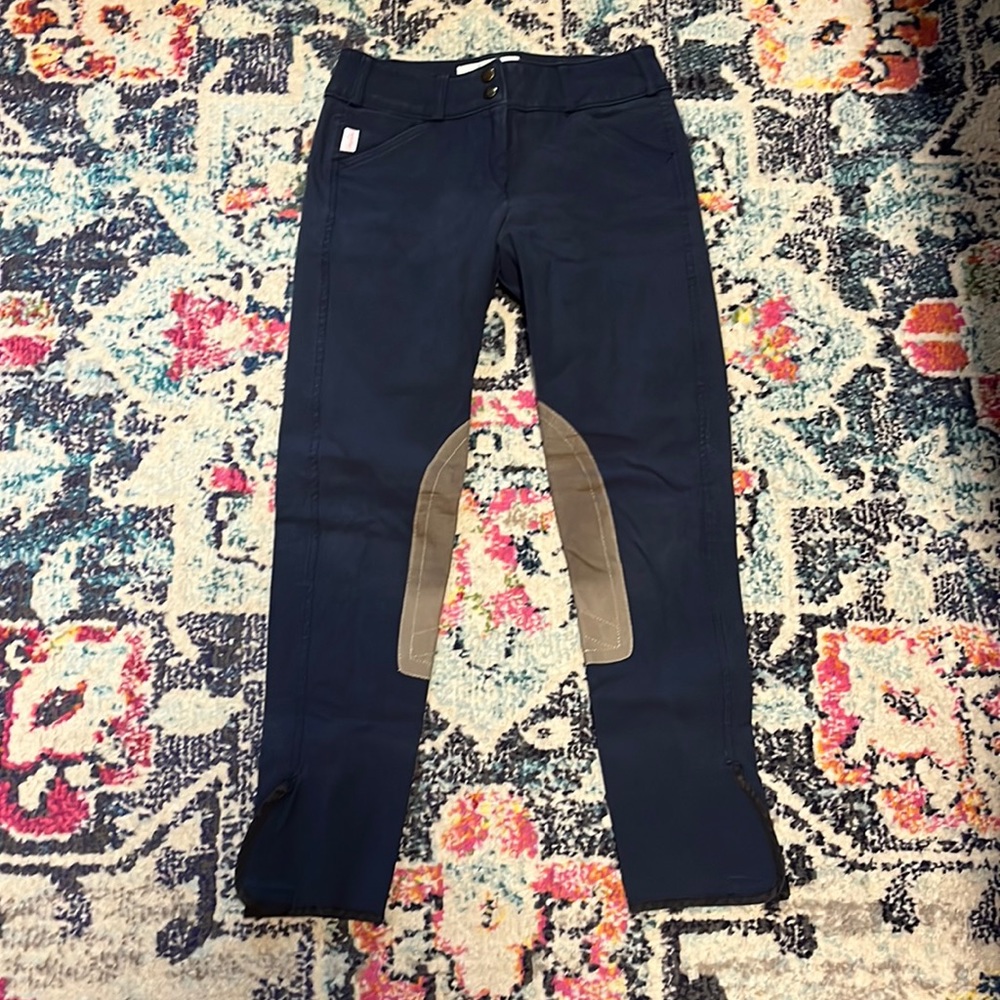 Navy Vintage Patch Tailored Sportsman Breeches